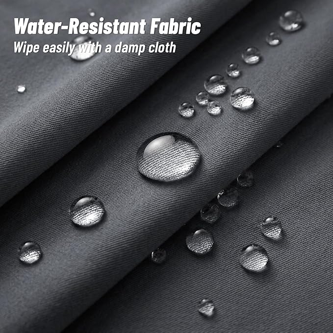 8 Pcs Outdoor Cushion Covers, Replaceable Waterproof Patio Furniture Covers, Outdoor Furniture Sofa Couch Covers with Zippers, Cover Only (8Pcs-Gray, 25.6 * 25.6 * 4-inch)