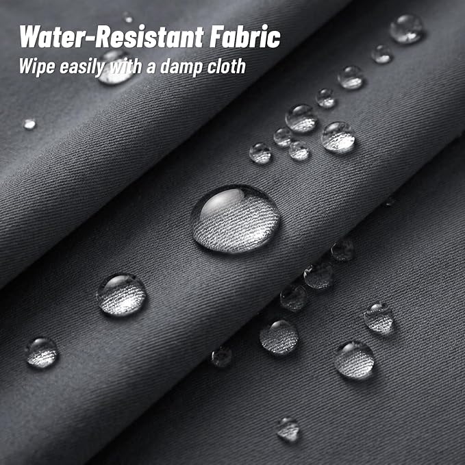 8 Pcs Outdoor Cushion Covers, Replaceable Waterproof Patio Furniture Covers, Outdoor Furniture Sofa Couch Covers with Zippers, Cover Only (8Pcs-Gray, 24 * 24 * 3.15-inch)