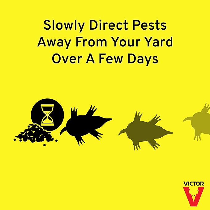 Victor Mole and Gopher Repellent - Repels Mole, Gopher, Vole, and Other Burrowing Animals - Repel Rodents Outdoors - M7002-2 - 10 lb Bag