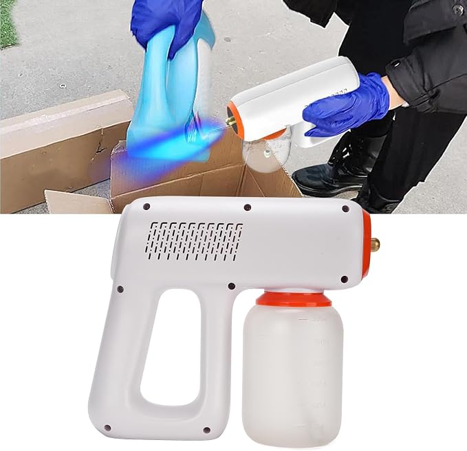TOPINCN Handheld Fogging Sprayer, 300ml Capacity, 8000rpm Copper Motor, 2 Adjustable Mist Levels Sprayer Professional Fogger Machine for Touchless Sanitization