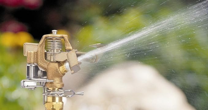 10-Pack Orbit 1/2" BRS Sprinkler Head, Connection, Silver and Gold
