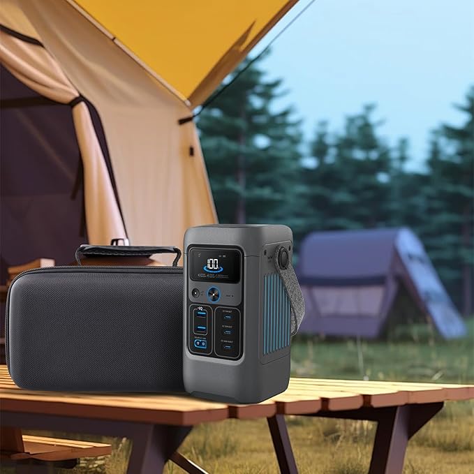 co2CREA Hard Travel Case Compatible with Anker SOLIX C200 DC Power Bank Station, Outdoor 192Wh 60,000mAh Portable Power Station, 200W Solar Generator