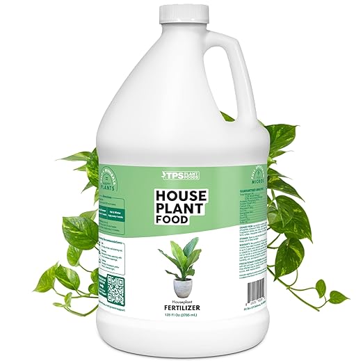 Houseplant Fertilizer – Liquid Plant Food for Lush Growth, Rich Green Leaves & Stronger Root Development, 1 Gallon