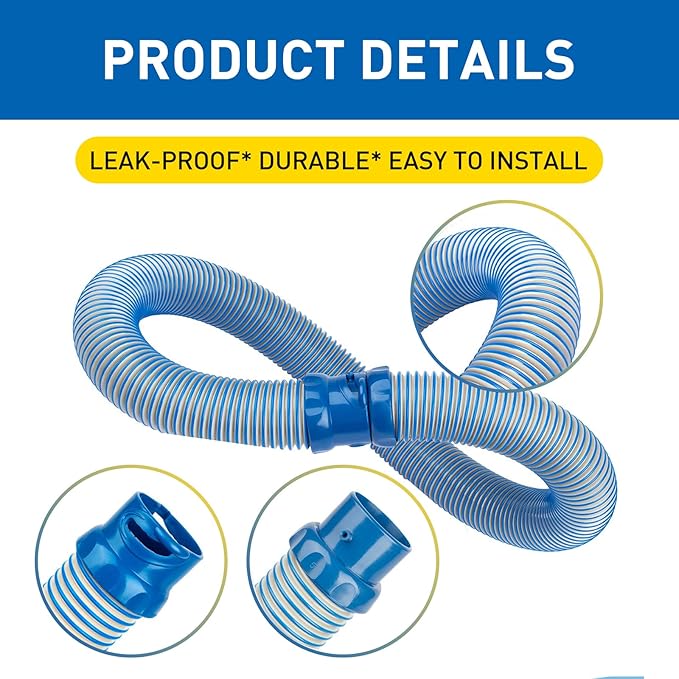 Pool Vacuum Hose, 3 Pack Twist Lock Pool Cleaner Hose Replacement for MX6 MX8, 39-Inch Swimming Pool Vacuum Hoses for Inground Pools, Easy Connect