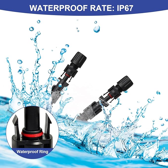 Solar Crimping Tool for Solar Panel Cable with 12 Pairs Solar Connectors, 1PCS Solar Crimper, 2 PCS Spanner Wrench, Crimper Tool for 2.5/4/6mm² Solar PV Wire