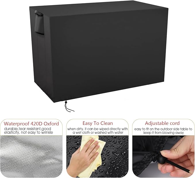 Storage Sheds Cover Fit for Devoko Outdoor Storage Cabinet, Waterproof Storage Box Storage Cabinet Cover- 48"L x 26"W x 37"H