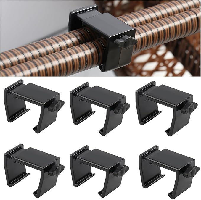 Adjustable Outdoor Furniture Clips Patio Sofa Sectional Chair Clips, Rattan Furniture Clamps Wicker Chair Fasteners, Connect the Sectional or Module Outdoor Couch