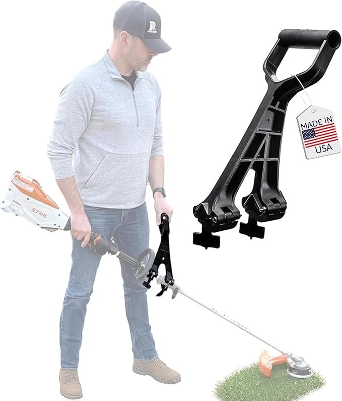 Reach Right Universal Handle Attachment for Weedeater, String Trimmer, Shovel, Rake & More | Versatile Ergonomic Back Saving Attachment for All Gardening Tools | Made in the USA