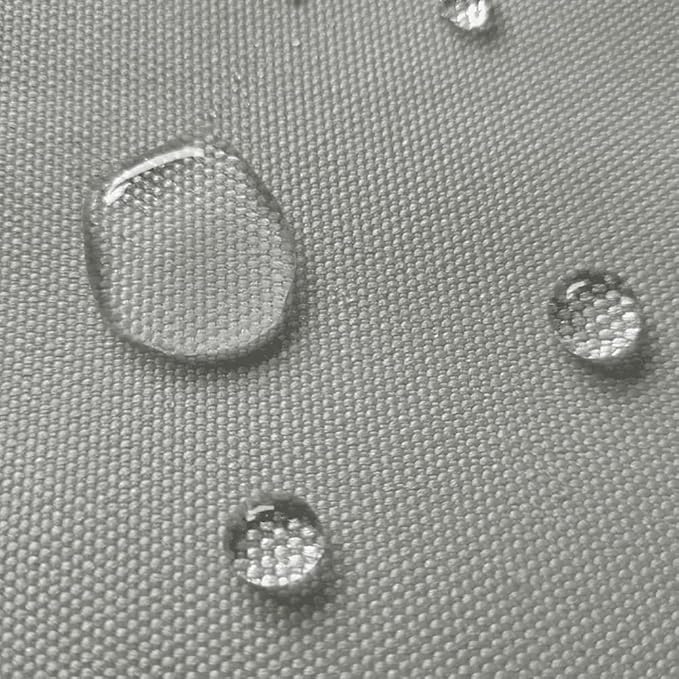 Waterproof Canvas Fabric by The Yard 58" W 600D Upholstery Polyester Material Indoor Outdoor Water Resistant Fabric for Chair Cushion Furniture Cover Sewing DIY Cloth, 2 Yards Silver
