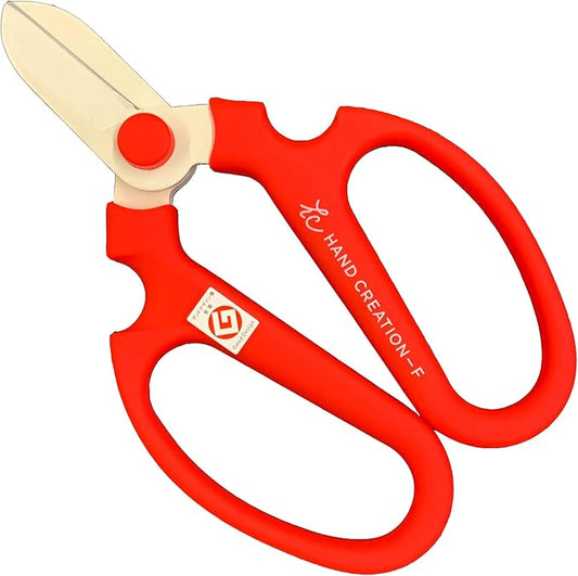 Flower Scissors Hand Creation F-170 (Red)