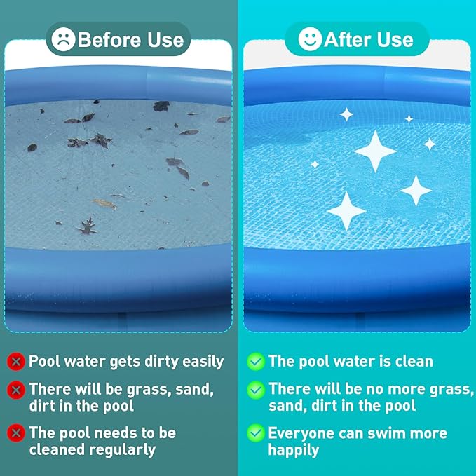 2 Pack Inflatable Pool Foot Bath Basin, Swimming Pool Clean Feet, Foot Soaking Bath Basin for Pool Entry Ladder, Home Spa Treatment for Above Ground Pools, Full-Sized Inflatable Pools