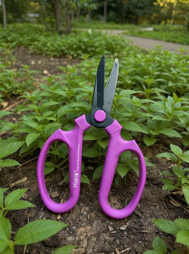 Garden Pruning Scissors Carbon Steel Blades 7.6 Inch Bougainvillea - Hot Pink
