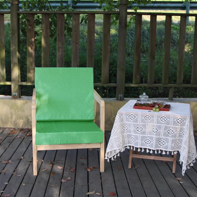 Patio Seat Cushion Covers,Washable Slip Covers Replacement,Waterproof Outdoor Furniture Chair Cushion Pillow Seat Cover for Couch,Garden,Sofa,Olive Green,22"×20"×4"(4 Covers Only)