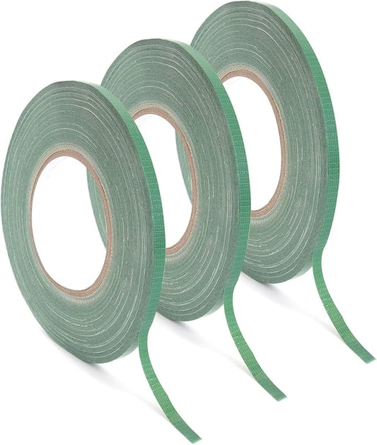 Royal Imports Floral Tape Green, Flower Stem Wrap Adhesive Waterproof Florist Tape for Decorative Bouquets Arranging and Crafts - 0.25" (60 Yd/180Ft) - 3 Rolls