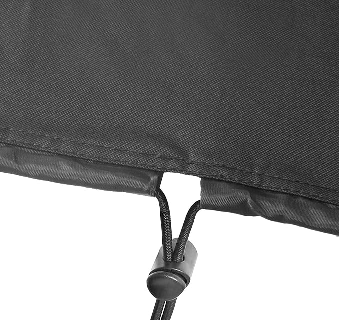 Generator Cover Waterproof, Heavy Duty Thicken 600D Polyester with Elastic Drawstring, Weather/UV Resistant Generator Cover for Universal Portable Generators 7500-9500 Watt (28''L x 26''W x 24''H)
