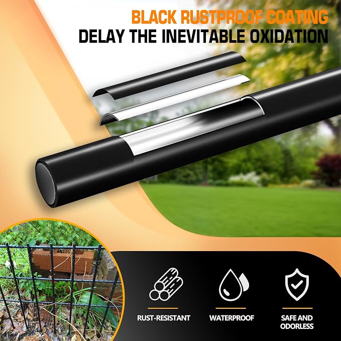 KYATE 14 Panels Dog Digging Fence Barrier, 19.83ft(L) X 13in(H) Animal Barrier Fences, No Dig Defense Rabbits Fencing for Garden Outdoor Yard Deck Bottom Blocke