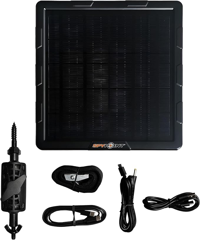 SPYPOINT Solar Panel for Trail Camera with Internal Battery for Outdoor Trail Camera Solar Panel (SPLB-10)