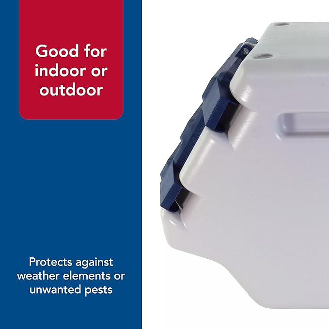 Coastal Pet Bergan Stack-n-Stor Food Storage - Stackable Dog & Cat Food keeping Container - Outdoor Vault to Protect from Pests & Weather - Durable Storage Bin - 24 Gallons