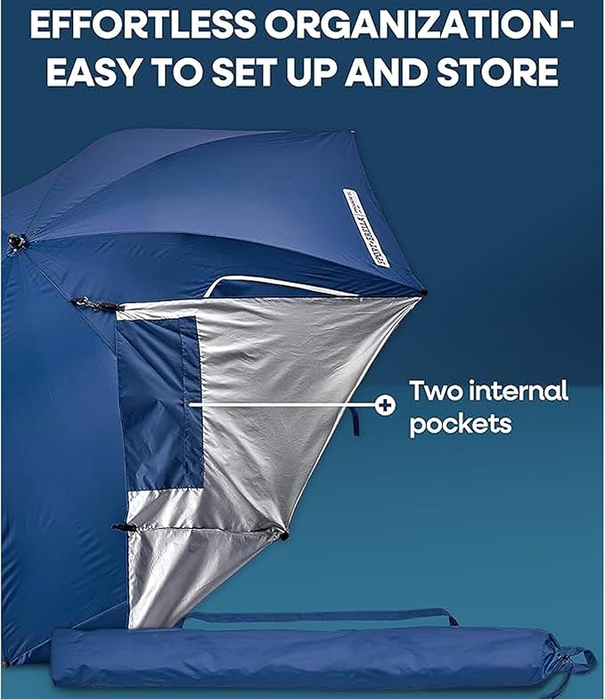 Sport-Brella Premiere XL UPF 50+ Umbrella Shelter for Sun and Rain Protection