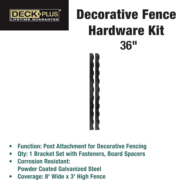 Decorative Fence Hardware Kit - 36"