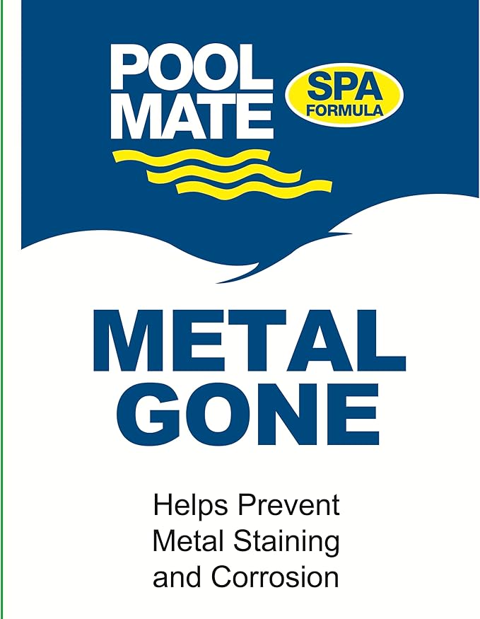 Pool Mate 1-Pint Metal Gone for Hot Tubs, Prevents Metal Staining, Made in USA