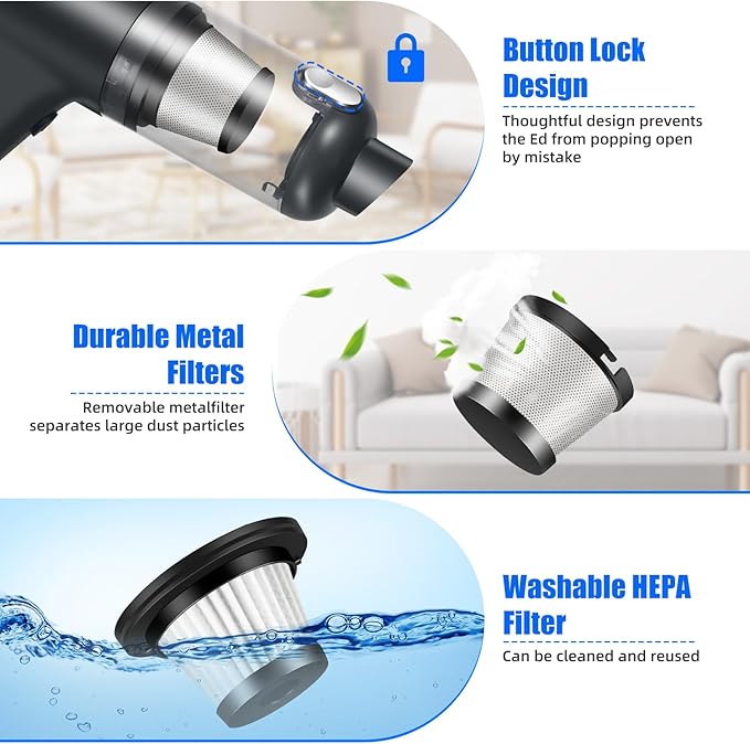 Electric Bug Vacuum Catcher Cordless Handheld Spider & Insect Trap for Humane Removal of Stink Bug,Spotted Lanternfly,Wasp,Beetle & Bedbug,Portable Vacuum with Insect Cage for Indoor Outdoor Use