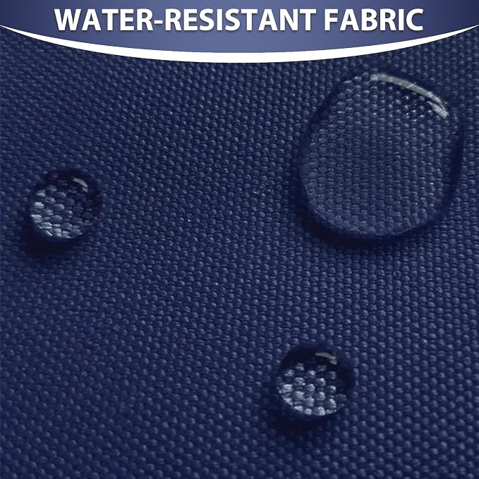Waterproof Canvas Fabric by The Yard 58inch 600D Upholstery Material Polyester Fabric Outdoor Water Resistant Fabric for Sewing Chair Patio Cushion Purse Bag Interior, Pre Cut 1 Yard Navy Blue