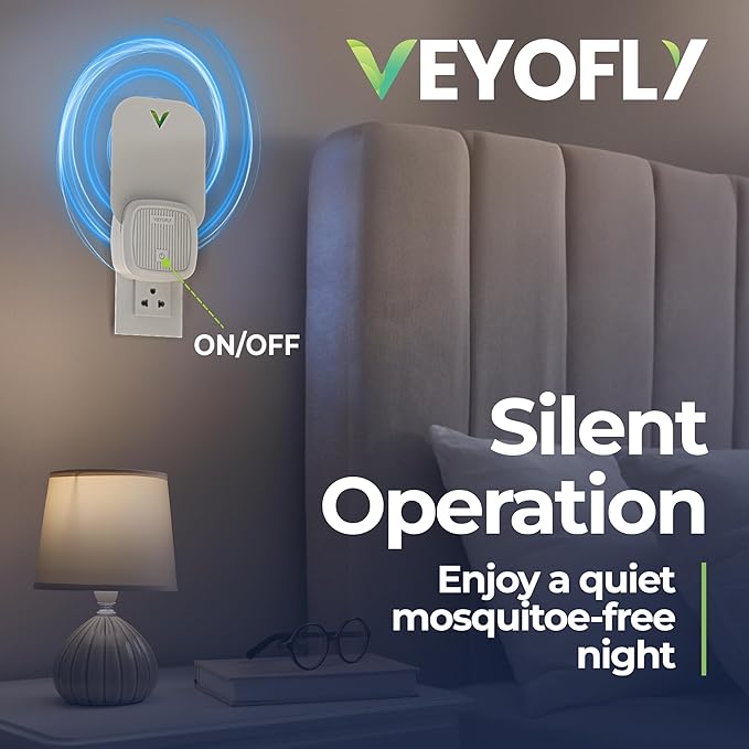 VEYOFLY Fly Catcher Indoor, Fly Trap, (4 Device + 6 Refills) Fruit Fly Traps for Indoors, Gnat Traps for House Indoor, Bug Killer, Fly Trap, Plug in Light Flying Insect Trap