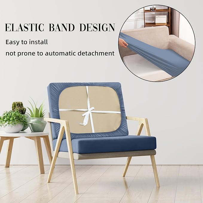 Outdoor Cushion Covers Set,14PCS Patio Furniture Couch Seat Slipcovers, Replacement for Sofa Sectional Chair(Cover，Only)