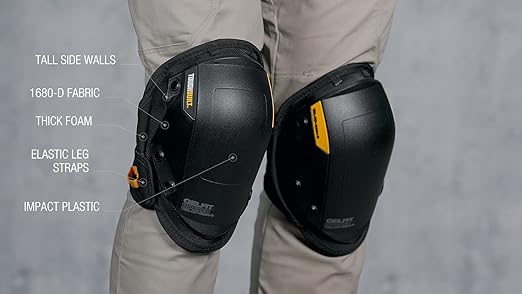 ToughBuilt - Gelfit ™ Rocker Professional Knee Pads - SnapShell ™ Compatible - (TB-KP-G201)