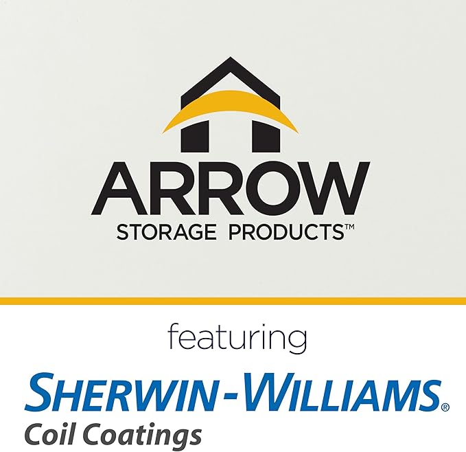 Arrow 15' x 9' One-Sided Carport Enclosure Wall Kit for 7' or 9' Carports, Heavy-Duty Galvanized Steel Carport Enclosure Panel, 1 Wall, Eggshell