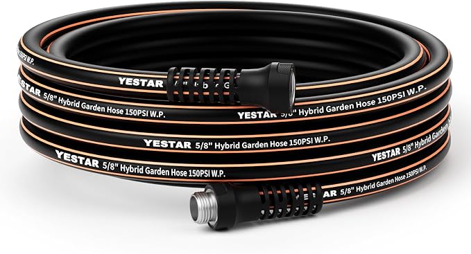 Garden Hose 25ft,Water Hose Heavy Duty,Flexible and Durable, Lightweight Hybrid Hose with Swivel Handle,Leakproof Hose Male to Female Fittings