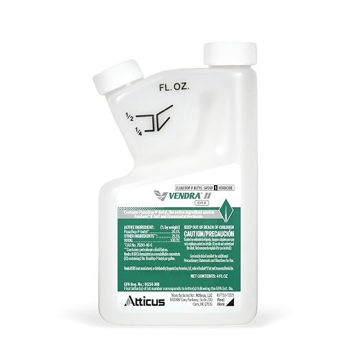 Atticus Vendra II SRX Herbicide (4 oz) - 24.5% Fluazifop – Grass Weed Killer Selective Control Bermudagrass, Barnyardgrass, Crabgrass, Foxtail, Goosegrass and More in Lawn and Landscapes