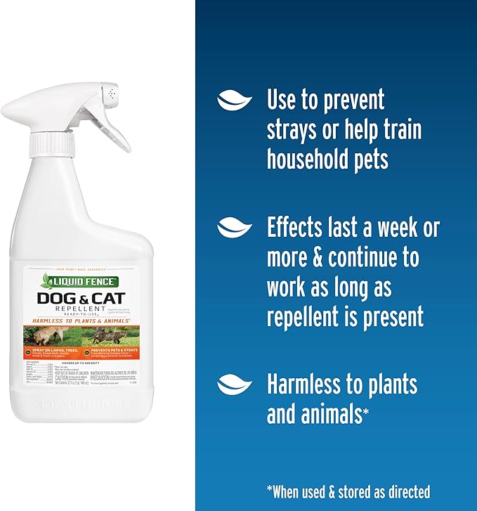 Liquid Fence Dog And Cat Repellent Ready-To-Use 32 Ounces, 6 Pack