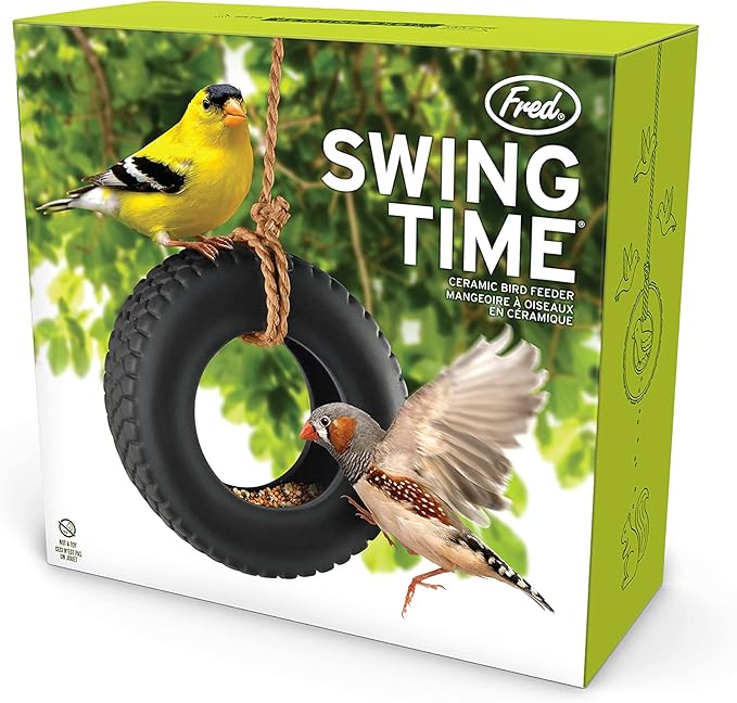 Genuine Fred Swing TIME Tire Swing Bird Feeder - 5132177