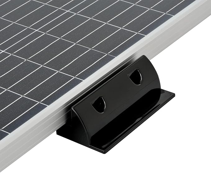 Spartan Power ABS Drill Free Solar Panel Mount 6 Piece (Black) Great for RV's, Vans, Trailers, Buses, Skoolies, Boats