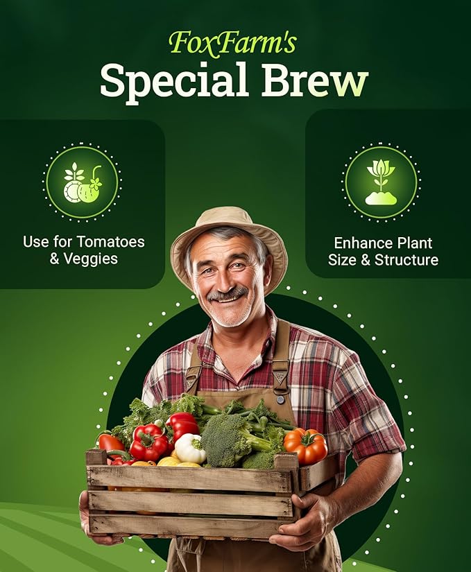 FoxFarm Grow Big Hydroponic Plant Food - 3-2-6 Liquid Plant Fertilizer for Lush Vegetative Growth in Hydroponic Systems - Liquid Concentrate with Earthworm Castings & Micronutrients - 2.5 Gallons
