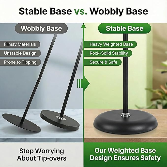Floor Lamp Grow Lights for Indoor Plants, Adjustable Height Tall Standing Plant Light with Remote & Timer, 360° Gooseneck, Full Spectrum Dimmable, Weighted Base
