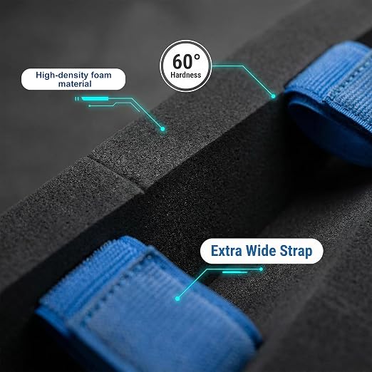Toe Knee Crawler Knee Pads For Attic, High-Density Foam Material, 60 Degree Hardness, Non-Slip Wide Straps, Comfortable, Lightweight, Effective Protection for Knees and Shins, Ideal for Crawling Work,.
