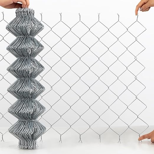 13 Gauge Galvanized Wire Fence Diamond Hole 2.5in 24inX33ft Chicken Wire Fencing Chain Link Fence Garden Fencing Poultry Netting/Fencing for Yard