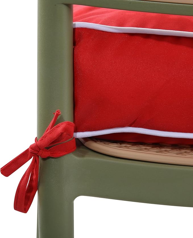 3 Seat 57 Inches Outdoor Porch Swing Cushions,Water-Resistant Tufted Patio Swing Replacement Cushions