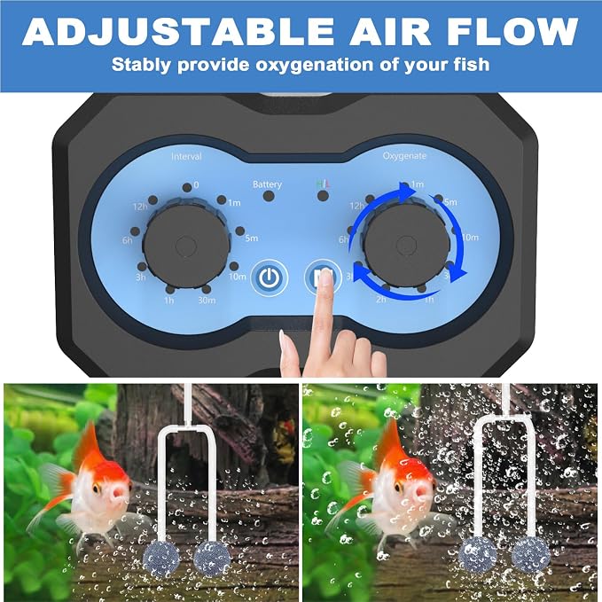 Solar Oxygen Pump for Pond, Solar Air Pump with Timer, Pond Aerator, Bubble Adjuster, 2 Modes for Small Fish Tank Hydroponics