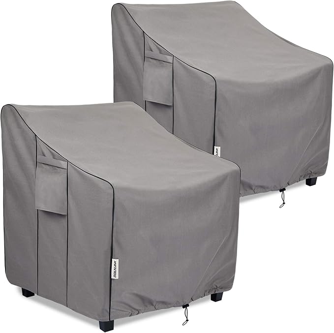 Patio Chair Covers Waterproof, Heavy Duty Outdoor Furniture Covers Fits up to 32W x 37D x 36H inches -2 Pack