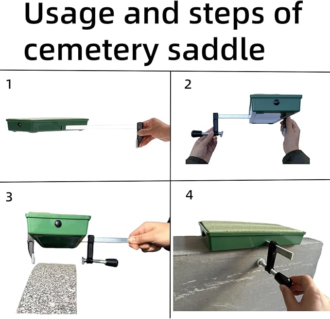 Cemetery Saddles,Graves Cemetery Headstone Saddle Holder, Suitable for 6 to 12 inch Gravestone Flower Stands, Used for Cemetery Decoration, Gravestone Saddle to Withstand high Winds