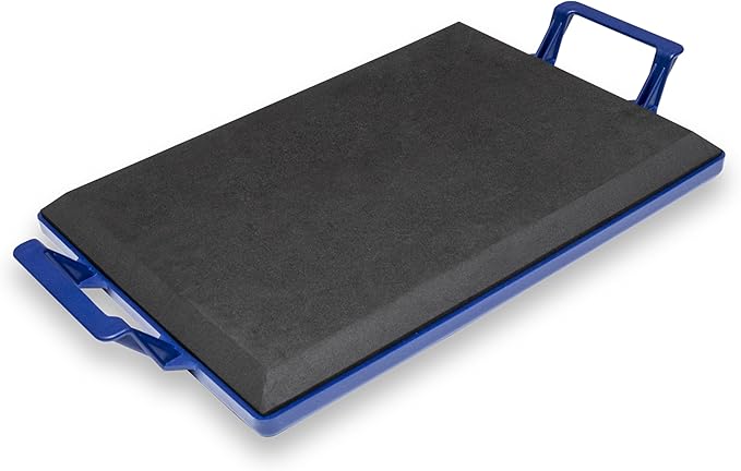 Marshalltown Foam Concrete Kneeler Board with Extra Large Handles, Hard Bottom Foam Kneeling Pad for Concrete Work, 19 x 13 Inch Padded Knee Board for Concrete Finishers, KB451
