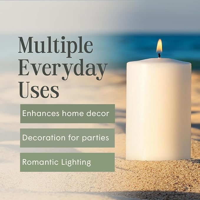 Mister Candle Citronella Candle, Ideal for Indoor & Outdoor Use, 4x4 Tall Pillar Candle, Hand Poured, Premium Wax & Dripless, 80 Hour Burn Time