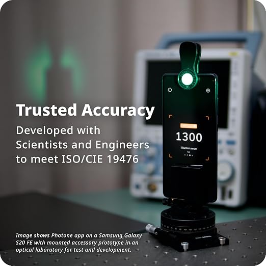 Lightray Mobile Light- and PAR Meter | Smartphone-Based PPFD, DLI, Illuminance Meter with Photone App