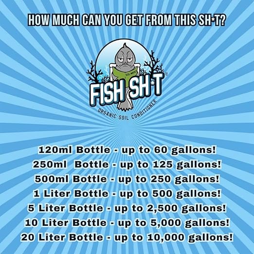 Fish Head Farms Organic Soil Conditioner for Yield and Flavor Enhancement. Improves Fertilizer Efficiency. Useful in Both Garden Soil and Hydroponics Applications (1 Liter with Garlic Chives)