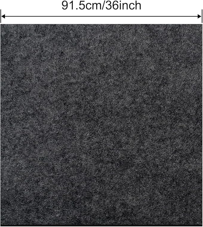 3 x 3 FT Outdoor Storage Shed Mat, 3mm Thickened Waterproof Shed Base Flooring Pad, Outdoor Carport Mat, Dustproof Patio Furniture Floor Scratch Prevention