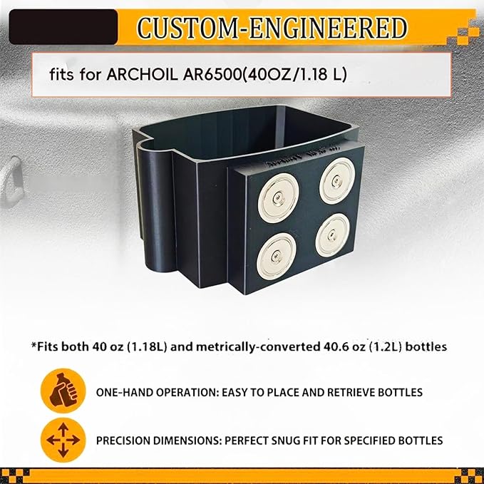 for Archoil Holder Magnetic, Thickening Magnets Holder Fit Archoil 40.6 Oz(1.2L) Diesel Treatment, Diesel Additive Holder for Truck, Tractors Etc